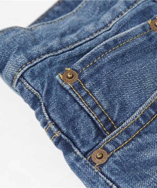 X-girl（エックスガール）の「STANDARD JEAN MALIBU（デニムパンツ・レディース・ライトインディゴブルー・1/0/2）」の6枚目の写真