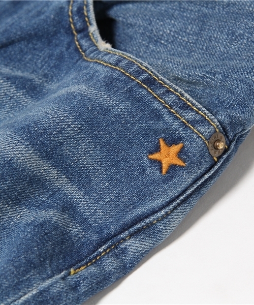 X-girl（エックスガール）の「STANDARD JEAN MALIBU（デニムパンツ・レディース・ライトインディゴブルー・1/0/2）」の7枚目の写真