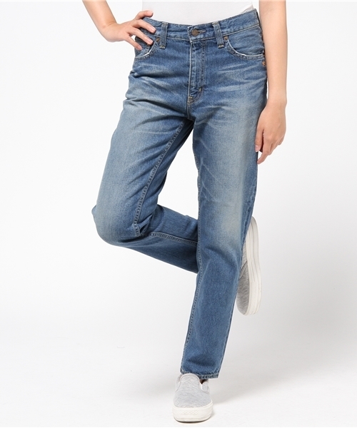 X-girl（エックスガール）の「STANDARD JEAN MALIBU（デニムパンツ・レディース・ライトインディゴブルー・1/0/2）」の15枚目の写真