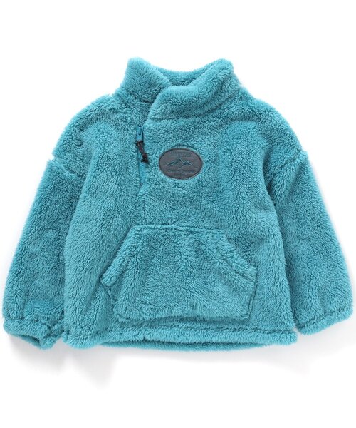 BREEZE by saori（ブリーズバイサオリ）の「WEB限定 ファーフリースプルオーバー【BREEZE by saori】（スウェット・キッズ・カーキ/ブルー/オフホワイト・120/140/110/90/130/160/100/150）」の14枚目の写真