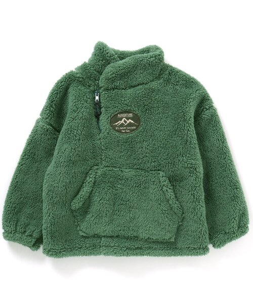 BREEZE by saori（ブリーズバイサオリ）の「WEB限定 ファーフリースプルオーバー【BREEZE by saori】（スウェット・キッズ・カーキ/ブルー/オフホワイト・120/140/110/90/130/160/100/150）」の19枚目の写真