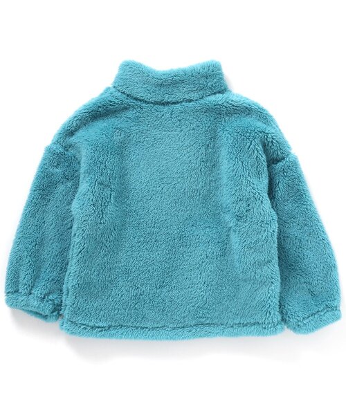 BREEZE by saori（ブリーズバイサオリ）の「WEB限定 ファーフリースプルオーバー【BREEZE by saori】（スウェット・キッズ・カーキ/ブルー/オフホワイト・120/140/110/90/130/160/100/150）」の21枚目の写真