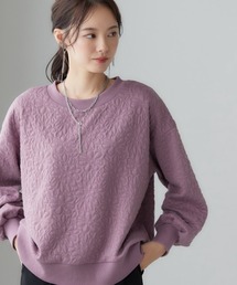 miclat | 大きいサイズ　花柄キルトジャガードプルオーバー　miclat(スウェット)