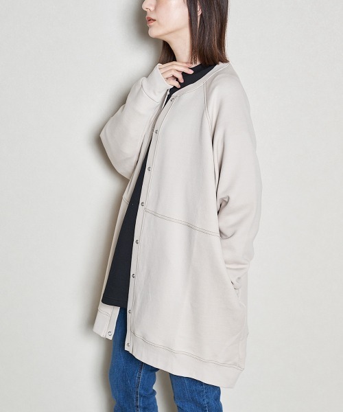 LUPILIEN(ルピリアン)の「縮絨ポンチ ラグランカーディガン(カーディガン/ボレロ・レディース・チャコールグレー/ダークグリーン/グレイッシュベージュ・FREE)」の17枚目の写真