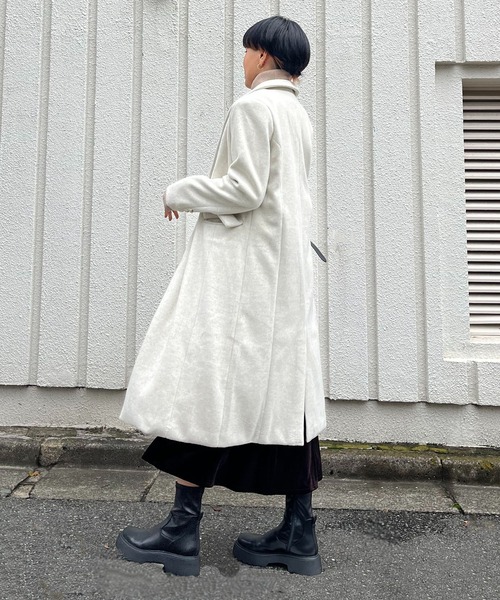 セール】ピークドラペルアシンメトリーコート（その他アウター