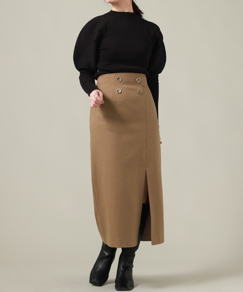 Cheek(チーク)の「フロント釦タイトスカート(スカート・レディース・ブラウン/ブラック・SMALL/MEDIUM)」の20枚目の写真