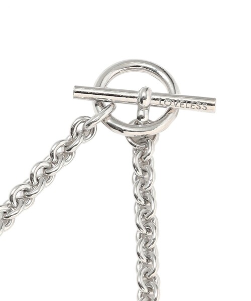 LOVELESS（ラブレス）の「【UNISEX】リングチェーン ネックレス（ネックレス・メンズ・シルバー系その他・FREE）」の4枚目の写真