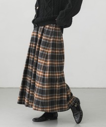 オーガニックチェックタックスカート