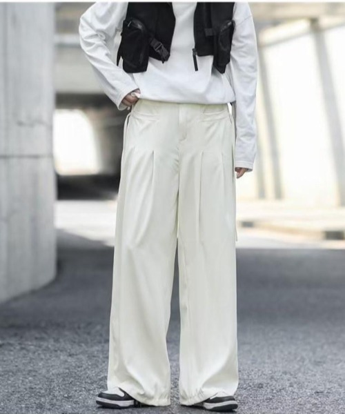 VIBGYOR（ヴィブジョー）の「【バーレスク】タックデザインワイドスラックス(BQ)（スラックス・メンズ・ブラック・MEDIUM/LARGE）」の10枚目の写真