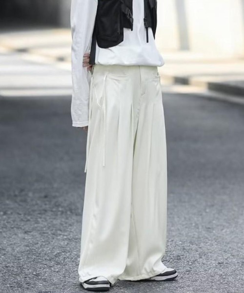 VIBGYOR（ヴィブジョー）の「【バーレスク】タックデザインワイドスラックス(BQ)（スラックス・メンズ・ブラック・MEDIUM/LARGE）」の12枚目の写真