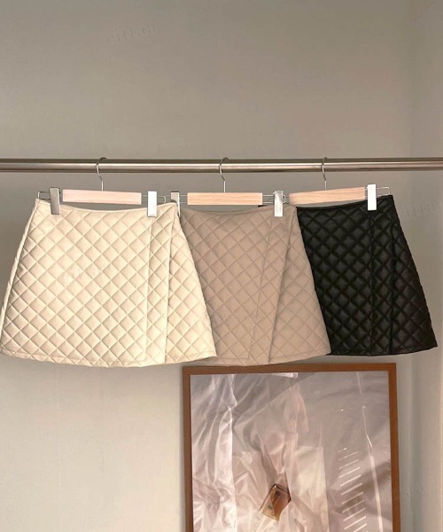 Dalfwin（ダールフィン）の「再販決定 2023SS 春新作　韓国GOLF　キルティングデザインラップスカート　ゴルフウェア レディース スカート スポーツウェア ゴルフ ボトム（スカート・レディース・アイボリー/ブラック・SMALL/MEDIUM）」の21枚目の写真