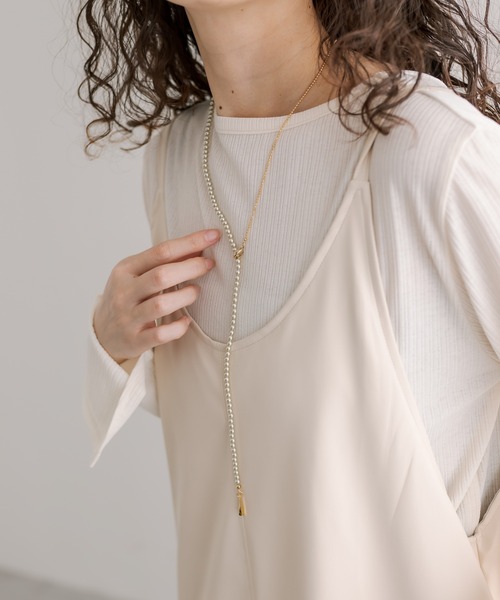mystic（ミスティック）の「Lara パールスイングネックレス（ネックレス・レディース・シルバー/ゴールド・ONE SIZE）」の9枚目の写真