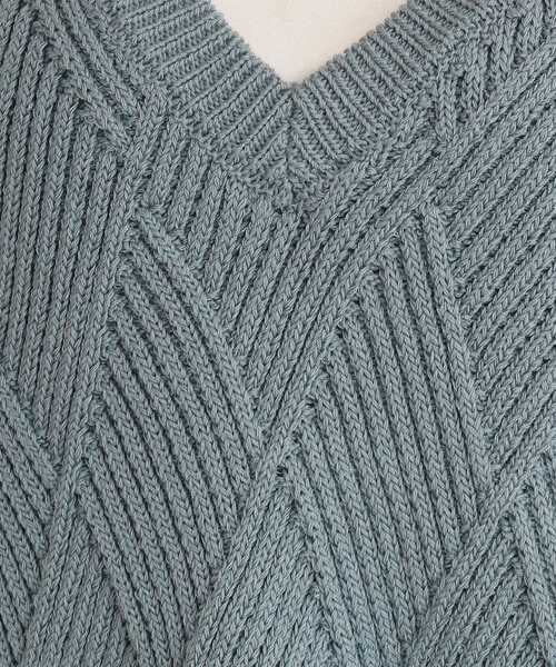 SHOO・LA・RUE（シューラルー）の「◆【2点セット】ダイヤ柄ニットベスト＋ロンTセット（その他トップス・レディース・ブラック/ライトブルー/ベージュ・02/03）」の18枚目の写真