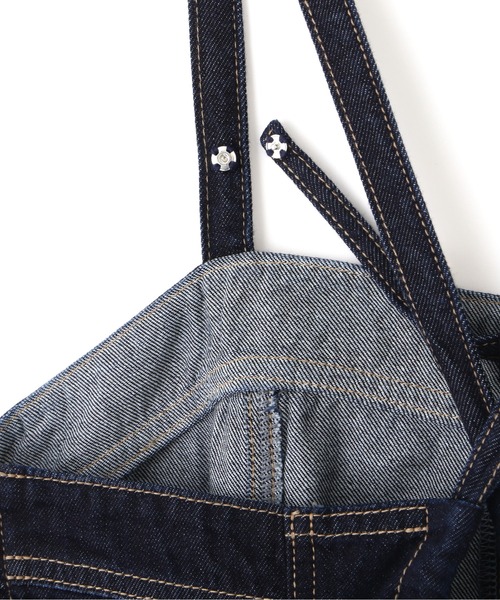 FREE'S MART（フリーズマート）の「【Sシリーズ対応】◆マーメイドデニムキャミワンピース（ワンピース・レディース・ネイビー/ライトインディゴブルー/ブラック・X-SMALL/SMALL/MEDIUM）」の6枚目の写真