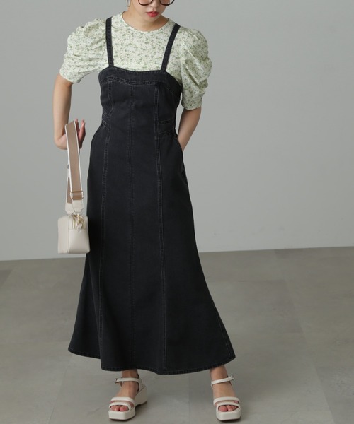 FREE'S MART（フリーズマート）の「【Sシリーズ対応】◆マーメイドデニムキャミワンピース（ワンピース・レディース・ネイビー/ライトインディゴブルー/ブラック・X-SMALL/SMALL/MEDIUM）」の19枚目の写真