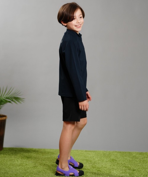 THE NORTH FACE（ザノースフェイス）の「THE NORTH FACE/ザ・ノース・フェイス キッズ UVケア ラッシュガード 紫外線カット NTJ12340（ラッシュガード・キッズ・ネイビー/カーキ/アーミー・100cm/110cm/120cm/130cm/140cm/150cm）」の13枚目の写真