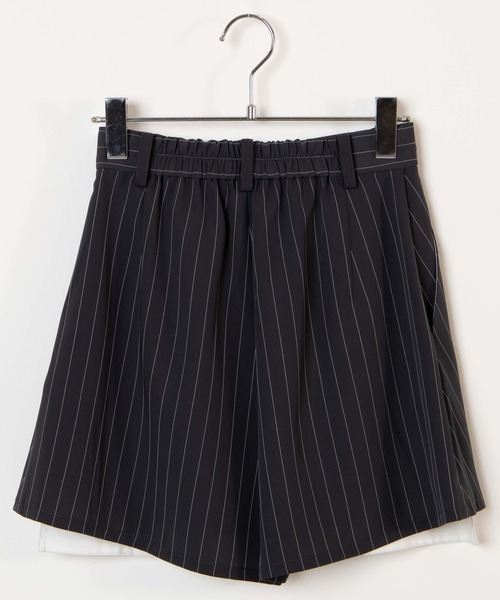 WEGO（ウィゴー）の「WEGO/【セットアップ対応】ピンストライプアウトポケットキュロット（スラックス・レディース・ネイビー/ダークグレー・FREE）」の17枚目の写真