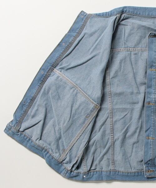 NEW GENTLEMAN（ニュージェントルマン）の「ジョンジョン デニム ビッグベスト（ベスト・メンズ・ブルー/グレー・M/L）」の6枚目の写真