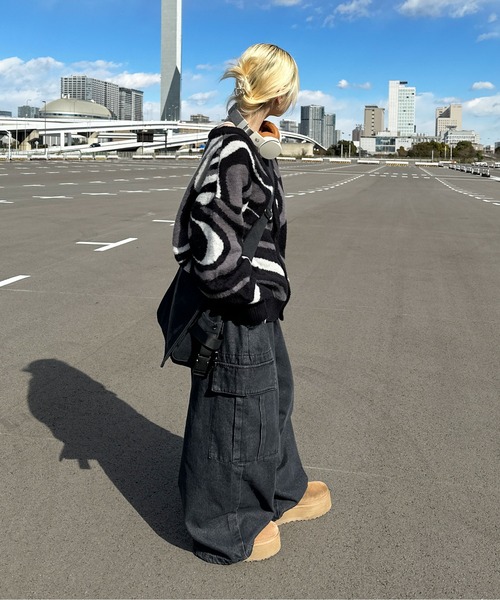 sedacle(セダクル)の「マーブルカーディガン(カーディガン/ボレロ・メンズ・ブラック/パープル/ネイビー・MEDIUM/LARGE)」の13枚目の写真