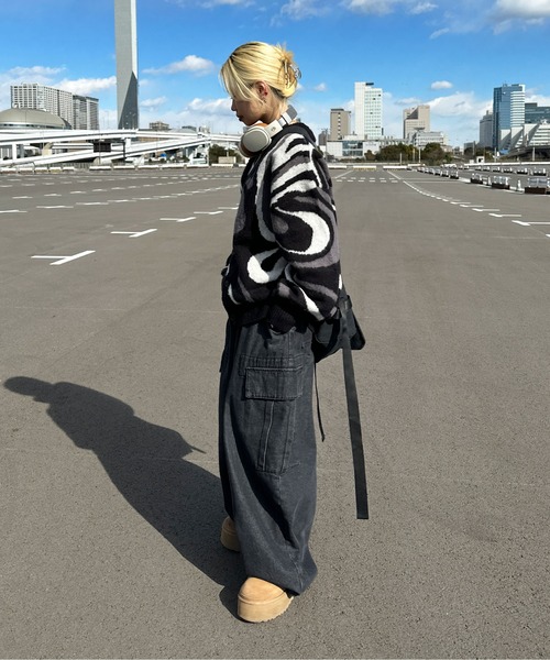 sedacle(セダクル)の「マーブルカーディガン(カーディガン/ボレロ・メンズ・ブラック/パープル/ネイビー・MEDIUM/LARGE)」の14枚目の写真