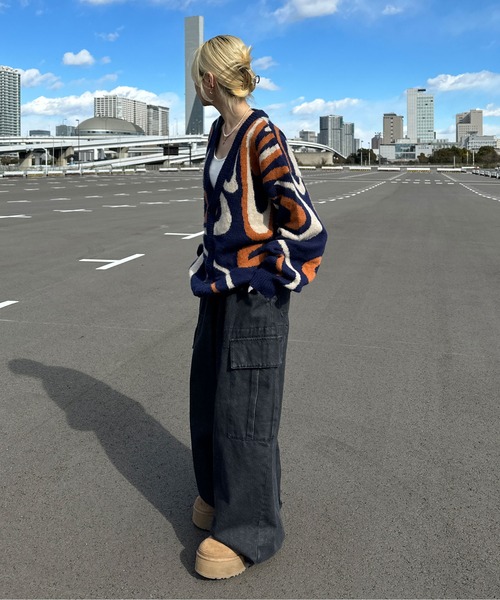 sedacle(セダクル)の「マーブルカーディガン(カーディガン/ボレロ・メンズ・ブラック/パープル/ネイビー・MEDIUM/LARGE)」の20枚目の写真