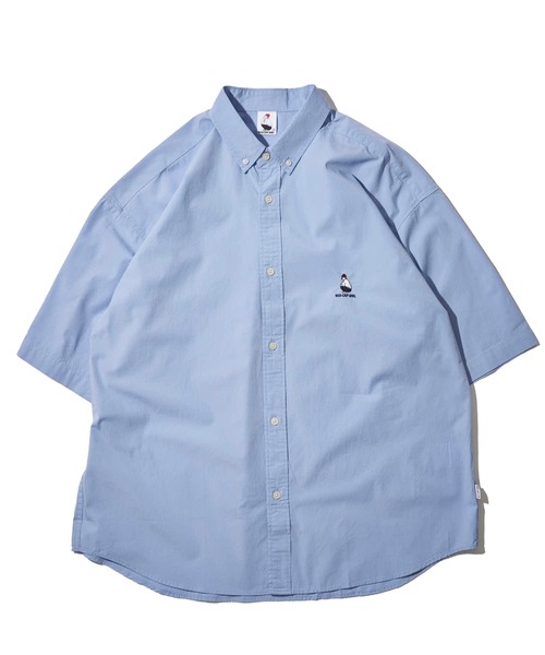 ADPOSION（アドポーション）の「【Red Cap Girl】ワンポイント刺繍 ビッグシルエット 半袖 ボタンダウンシャツ（シャツ/ブラウス・メンズ・ブラック/その他/ホワイト/ネイビー系1/ネイビー/ブルー系1/サックスブルー・LARGE/MEDIUM）」の17枚目の写真