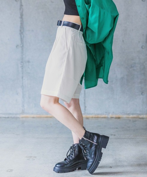 PAGEBOY(ページボーイ)の「SETUPショートパンツ(その他パンツ・レディース・チャコールグレー/オフホワイト/ブラック・FREE)」の10枚目の写真