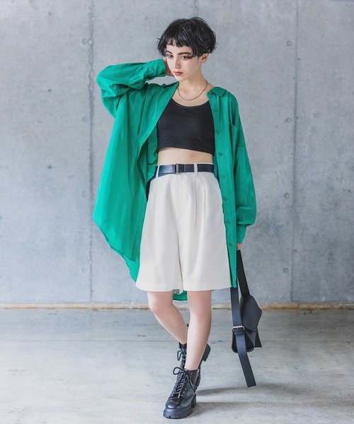 PAGEBOY(ページボーイ)の「SETUPショートパンツ(その他パンツ・レディース・チャコールグレー/オフホワイト/ブラック・FREE)」の11枚目の写真