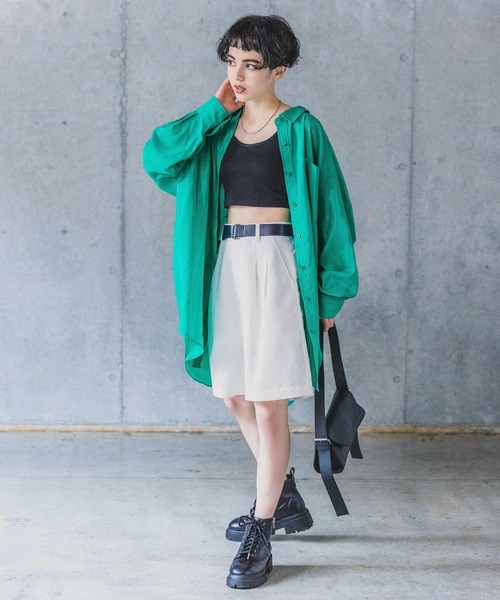 PAGEBOY(ページボーイ)の「SETUPショートパンツ(その他パンツ・レディース・チャコールグレー/オフホワイト/ブラック・FREE)」の12枚目の写真