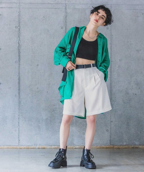 PAGEBOY(ページボーイ)の「SETUPショートパンツ(その他パンツ・レディース・チャコールグレー/オフホワイト/ブラック・FREE)」の15枚目の写真