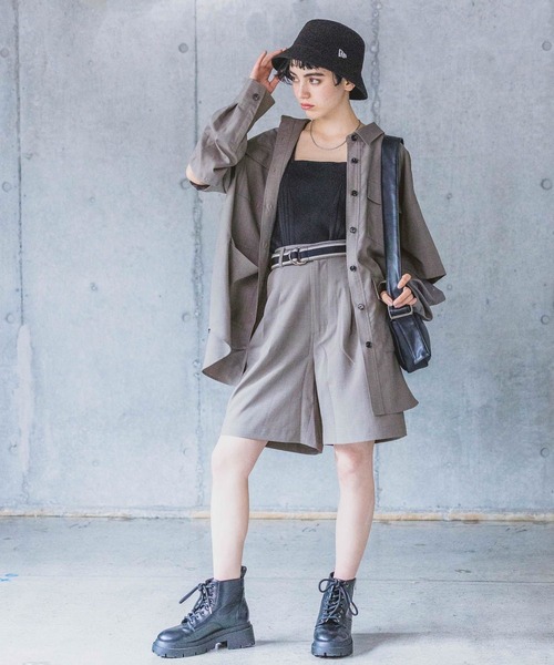 PAGEBOY(ページボーイ)の「SETUPショートパンツ(その他パンツ・レディース・チャコールグレー/オフホワイト/ブラック・FREE)」の20枚目の写真
