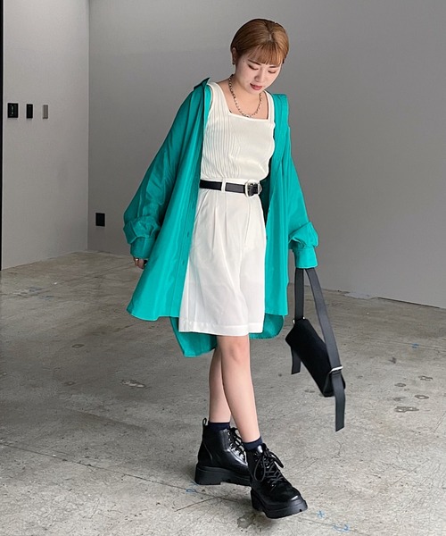 PAGEBOY(ページボーイ)の「SETUPショートパンツ(その他パンツ・レディース・チャコールグレー/オフホワイト/ブラック・FREE)」の6枚目の写真