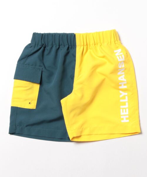 HELLY HANSEN(ヘリーハンセン)の「HELLY HANSEN/ヘリーハンセン/K LOGO BEACH SRT/キッズ ロゴビーチショーツ/BEACH WEAR/ビーチウェア/HJ72308/K LOGO BEACH SRT(水着・キッズ・イエロー/ダークブルー・100cm/110cm/120cm/130cm/140cm)」の2枚目の写真