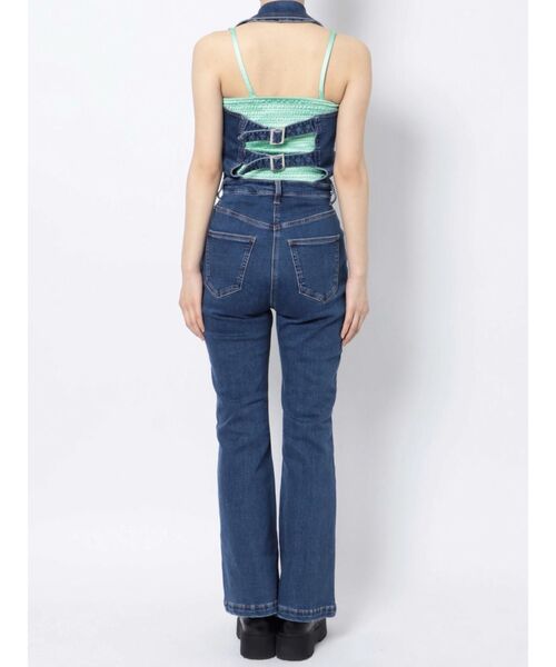 jouetie（ジュエティ）の「オープンカラージャンプスーツ（つなぎ/オールインワン・レディース・ブラック/ブルー・MEDIUM）」の20枚目の写真