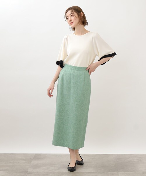 grove（グローブ）の「◆レトロなサマーツィードセットアップ（セットアップ・レディース・アイボリー系3/ダークグリーン系3/ライトイエロー系4・02/03/01/05/04）」の13枚目の写真