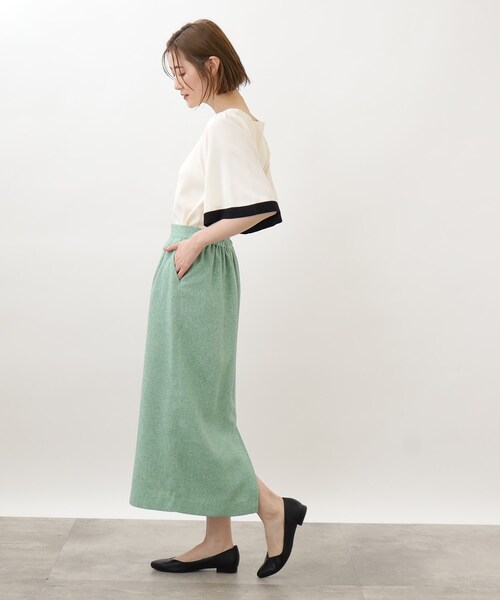 grove（グローブ）の「◆レトロなサマーツィードセットアップ（セットアップ・レディース・アイボリー系3/ダークグリーン系3/ライトイエロー系4・02/03/01/05/04）」の14枚目の写真