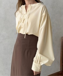 【apres jour clair】フロントレースアップチュニック【ZOZOTOWN限定アイテム】