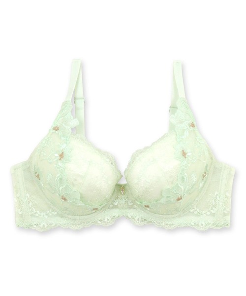 fran de lingerie（フランデランジェリー）の「Fleurie フルリール コーディネートブラジャー B65-G75カップ（ブラジャー・レディース・ピンク/ミント/イエロー・C75/B75/D65/F70/E75/D70/C70/G70/B65/C65/F65/B70/E65/G75/E70/D75/F75/G65）」の18枚目の写真