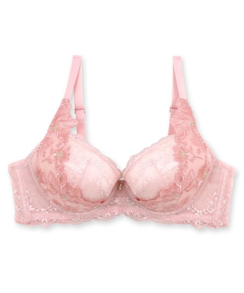 fran de lingerie（フランデランジェリー）の「Fleurie フルリール コーディネートブラジャー B65-G75カップ（ブラジャー・レディース・ピンク/ミント/イエロー・C75/B75/D65/F70/E75/D70/C70/G70/B65/C65/F65/B70/E65/G75/E70/D75/F75/G65）」の19枚目の写真