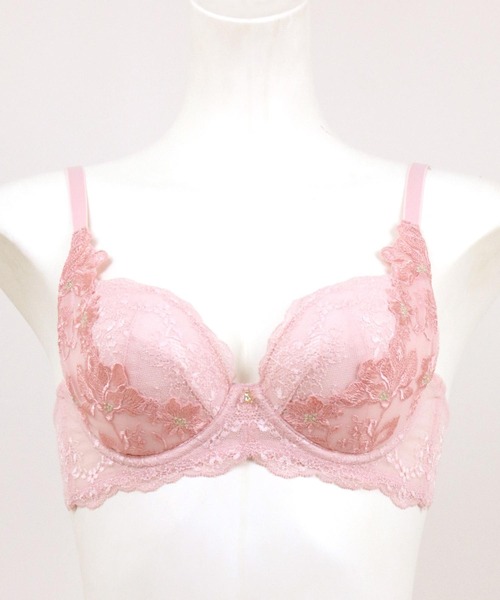 fran de lingerie（フランデランジェリー）の「Fleurie フルリール コーディネートブラジャー B65-G75カップ（ブラジャー・レディース・ピンク/ミント/イエロー・C75/B75/D65/F70/E75/D70/C70/G70/B65/C65/F65/B70/E65/G75/E70/D75/F75/G65）」の22枚目の写真