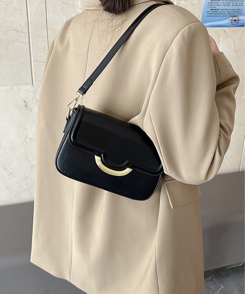 LOPASS（ロパス）の「2wayスクエアショルダーバッグ（ショルダーバッグ・レディース・ブラウン/ブラック/ホワイト・FREE）」の6枚目の写真