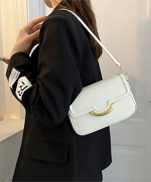 LOPASS（ロパス）の「2wayスクエアショルダーバッグ（ショルダーバッグ・レディース・ブラウン/ブラック/ホワイト・FREE）」の9枚目の写真