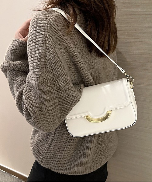 LOPASS（ロパス）の「2wayスクエアショルダーバッグ（ショルダーバッグ・レディース・ブラウン/ブラック/ホワイト・FREE）」の10枚目の写真