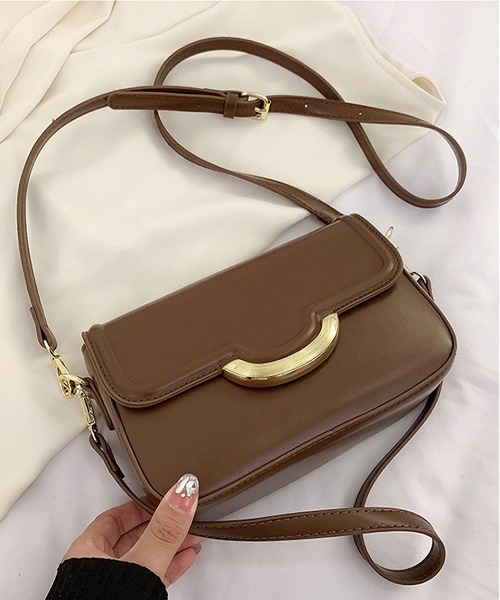 LOPASS（ロパス）の「2wayスクエアショルダーバッグ（ショルダーバッグ・レディース・ブラウン/ブラック/ホワイト・FREE）」の16枚目の写真