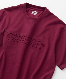 【OUTDOOR PRODUCTS/アウトドアプロダクツ】エンボスロゴ 同色プリント ルーズシルエット ビッグシルエット Tシャツ