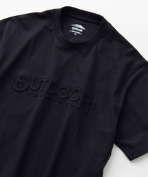 OUTDOOR PRODUCTS | 【OUTDOOR PRODUCTS/アウトドアプロダクツ】エンボスロゴ　同色プリント　ルーズシルエット　ビッグシルエット　Tシャツ(Tシャツ/カットソー)