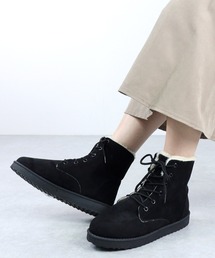 AAA+ | AAA+Feminine /レースアップムートンブーツ(ブーツ)