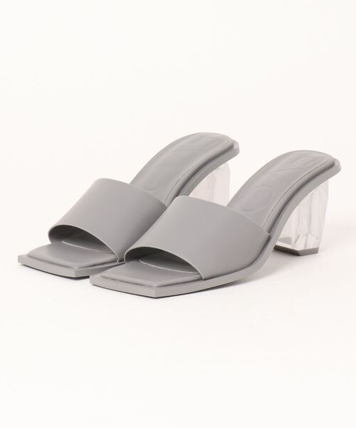 【セール】EVOL / クリアヒールスクエアサンダル / IQ9420（サンダル）｜EVOL（イーボル） 6,890円