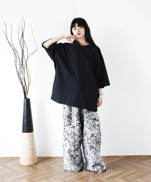 Air Tokyo(エアートウキョー)の「オーバーサイズ ドルマンスリーブ S/S カットソー(Tシャツ/カットソー・メンズ・グレイッシュベージュ/ブラック/オフホワイト・LARGE/MEDIUM)」の19枚目の写真