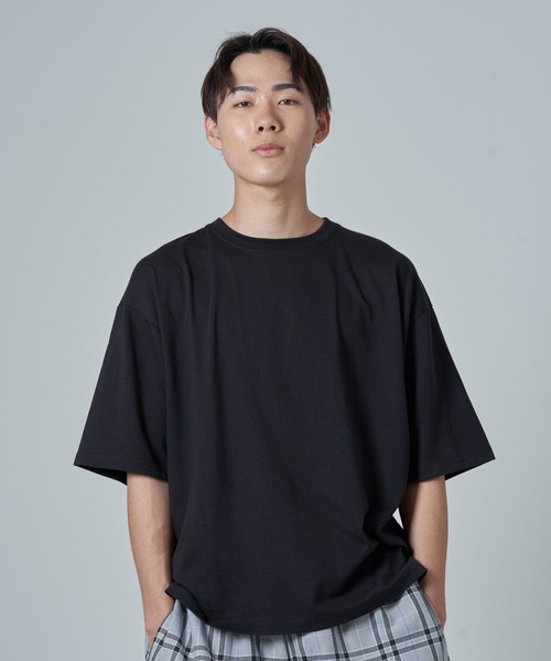 CORISCO(コリスコ)の「度詰め天竺 半袖BIG TEE(M1)(Tシャツ/カットソー・メンズ・ブラック/ブルー/ホワイト/ライトグレー/レッド/グリーン・SMALL/MEDIUM/LARGE/X-LARGE)」の4枚目の写真